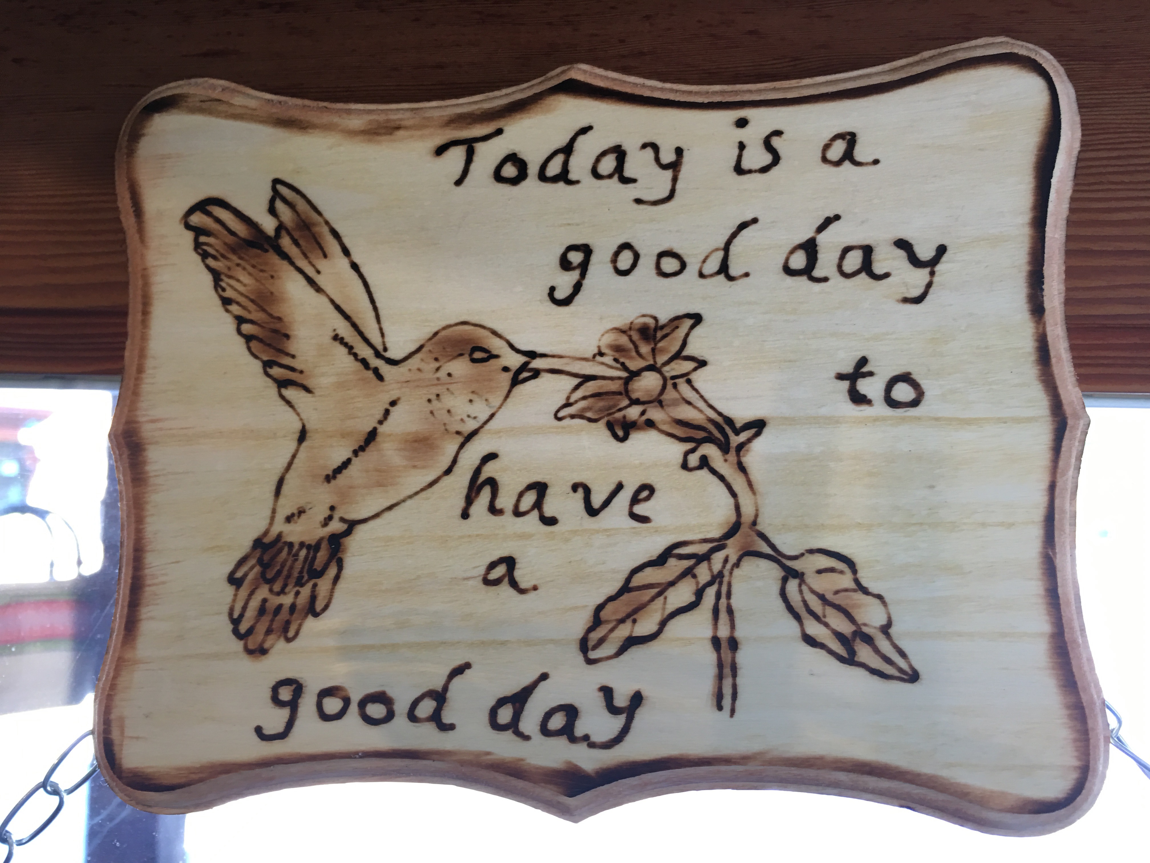 Spruch: Today is a good day to have a good day